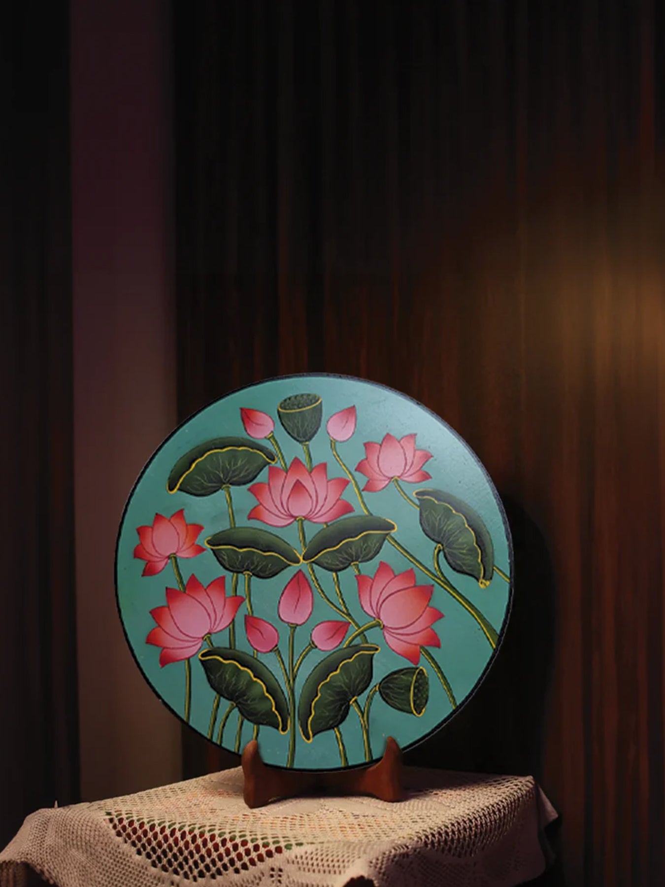 Handmade Elegant Pichwai Wall Art on MDF Board