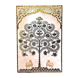 Timeless Tree of Life 24x36 Inch Wall Art | Traditional Indian Thikri Home Decor Piece