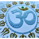 Handmade Om Thikri Glasswork | Gold and Silver Handcrafted Wall Art