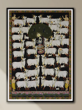 Handmade Gopashtami Pichwai Painting