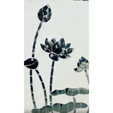 Handmad Floral Thikri Glasswork | Silver Handcrafted Wall Art