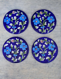 Blue Coasters Set of 4 Pcs