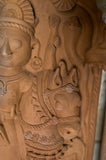 Handcrafted Molela Terracotta Sculpture of Dharamraj