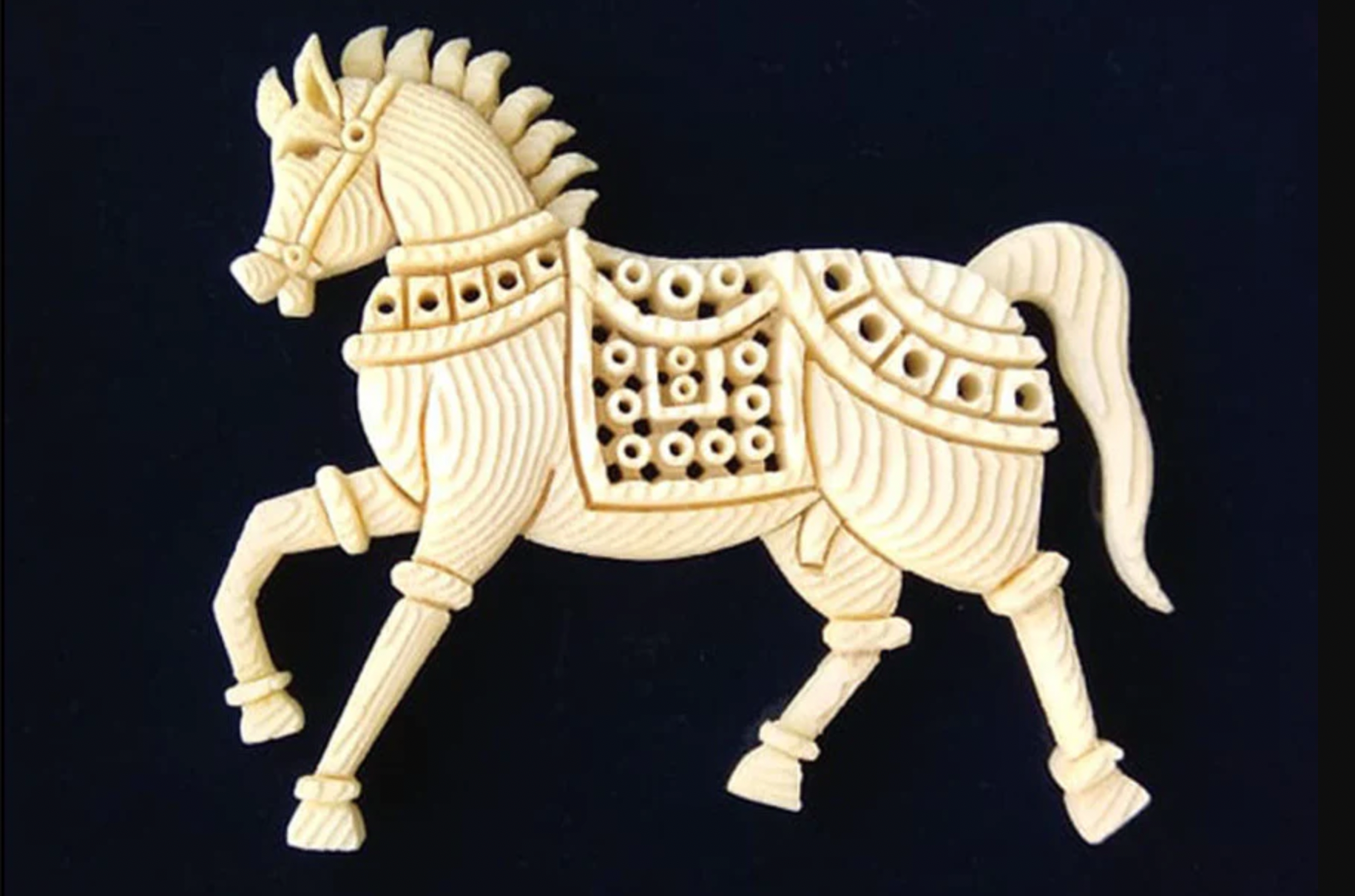 A Masterpiece in Sea Foam Art of Galloping Grace