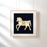 A Masterpiece in Sea Foam Art of Galloping Grace