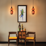 Handmade Parrot Bird Original Indian Miniature Art Painting