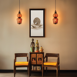 Handmade Mughal Miniature Painting of Peacock in Nature, Wall Decor