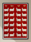 Handmade Cow Pichwai Painting
