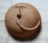Handcrafted Decorative Clay Mask | Artisan Terracotta Wall Decor