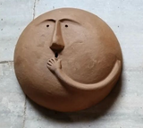 Handcrafted Decorative Clay Mask | Artisan Terracotta Wall Decor