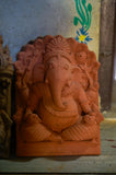 Handcrafted Molela Terracotta Ganeshji Idol