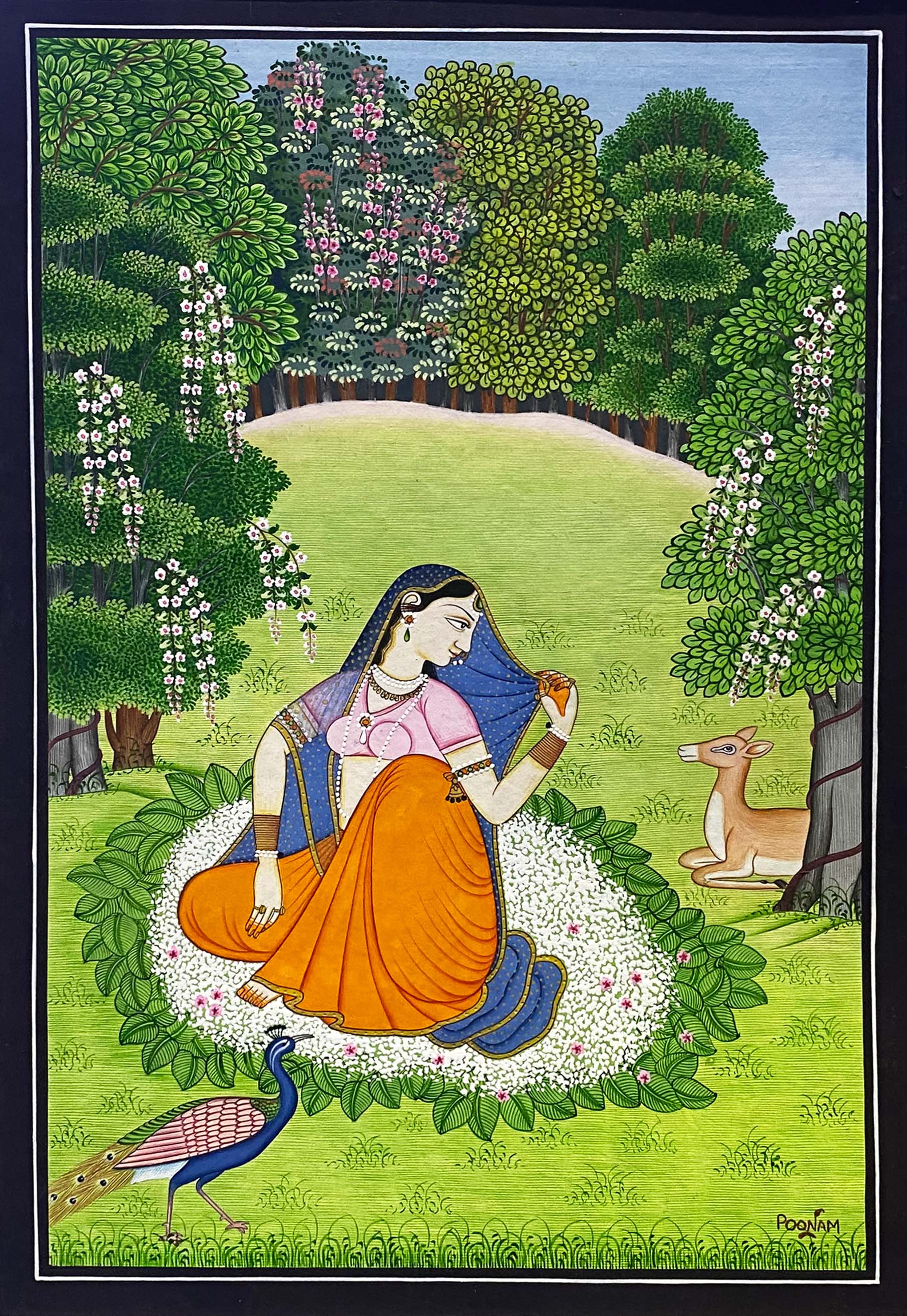 Handmade Kangra Indian Miniature Painting