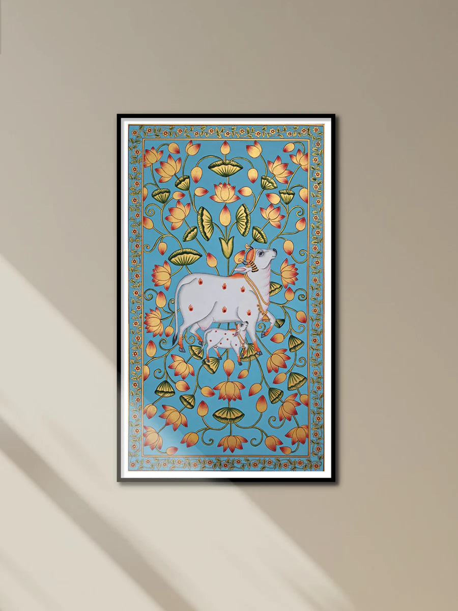 Handmade Adorned Cows Pichwai Painting
