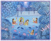 Divine Blossom: Radha and Krishna in the Lotus Pond