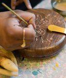 Handcrafted Wooden Clutches with Usta Art