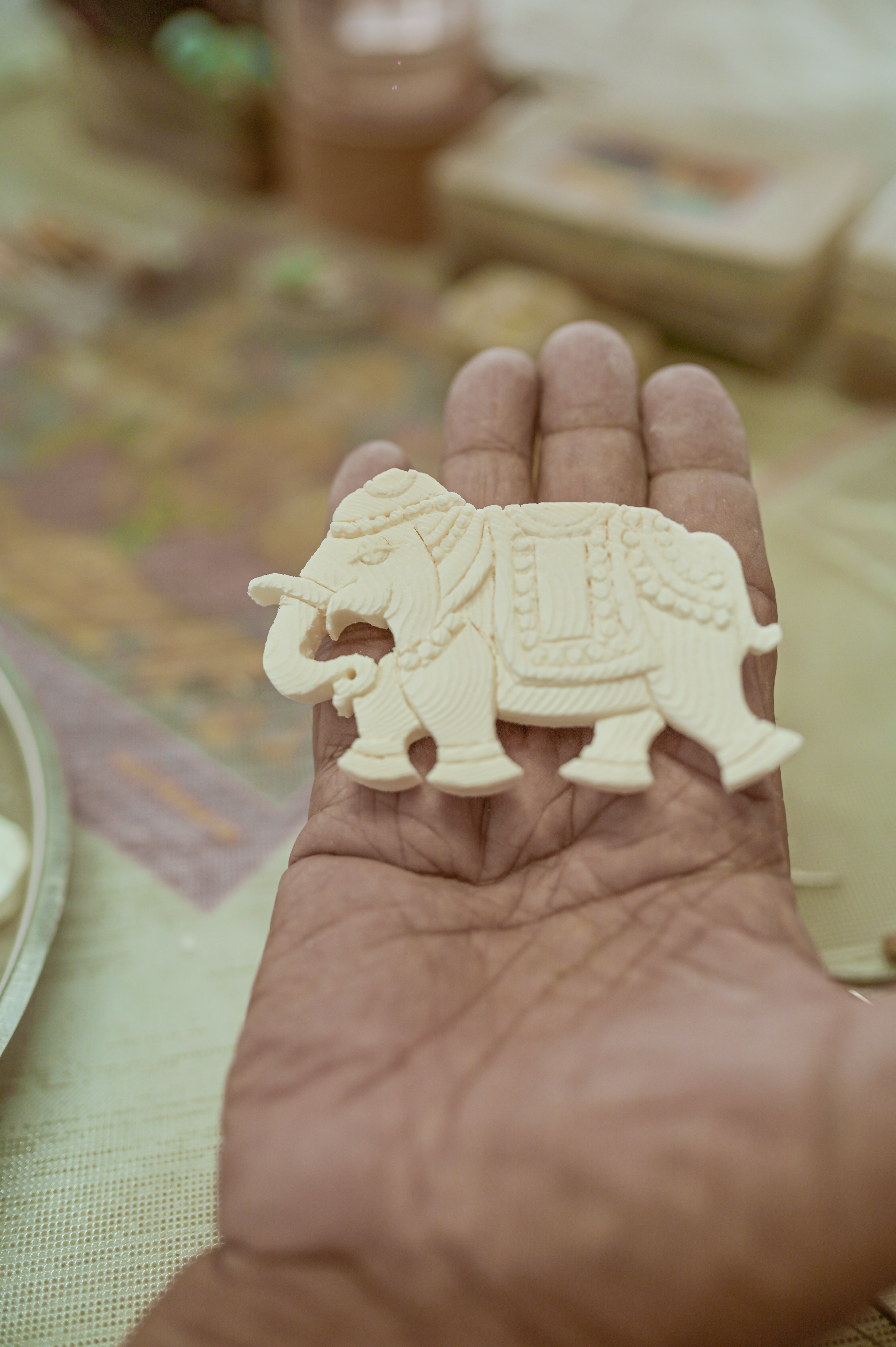 Majesty of Sea Foam Art of Elegant Elephant