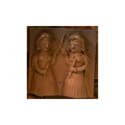 Handcrafted Molela Terracotta Tile | Dancing Queen Garba Wall Decor