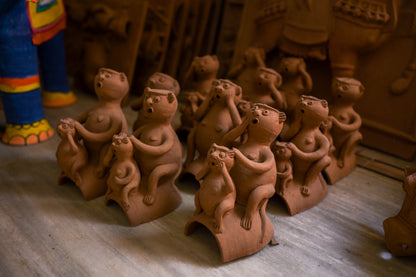 Handcrafted Molela Terracotta Art | Monkey Clay Sculptures