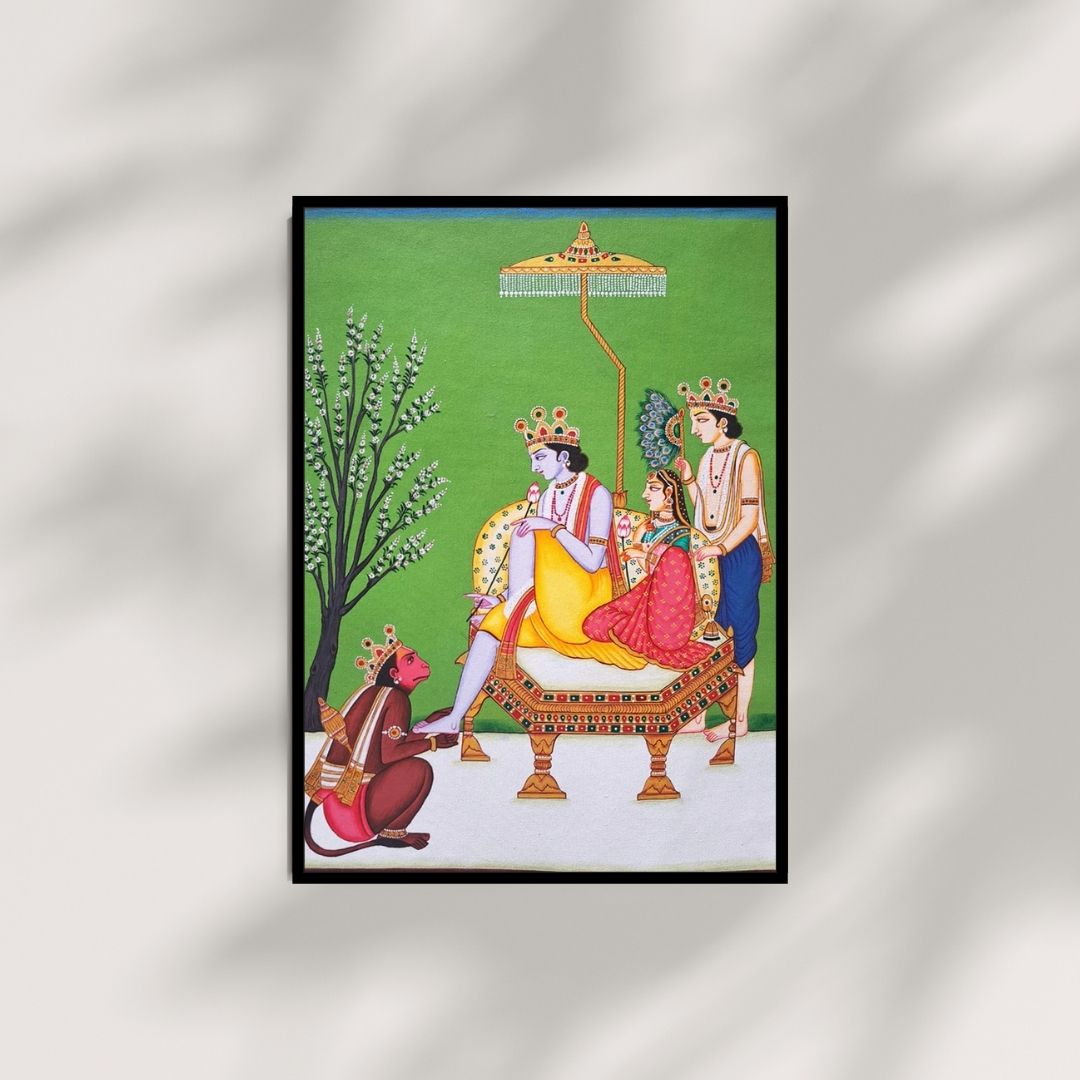 Handmade Kangra indian Miniature Painting 