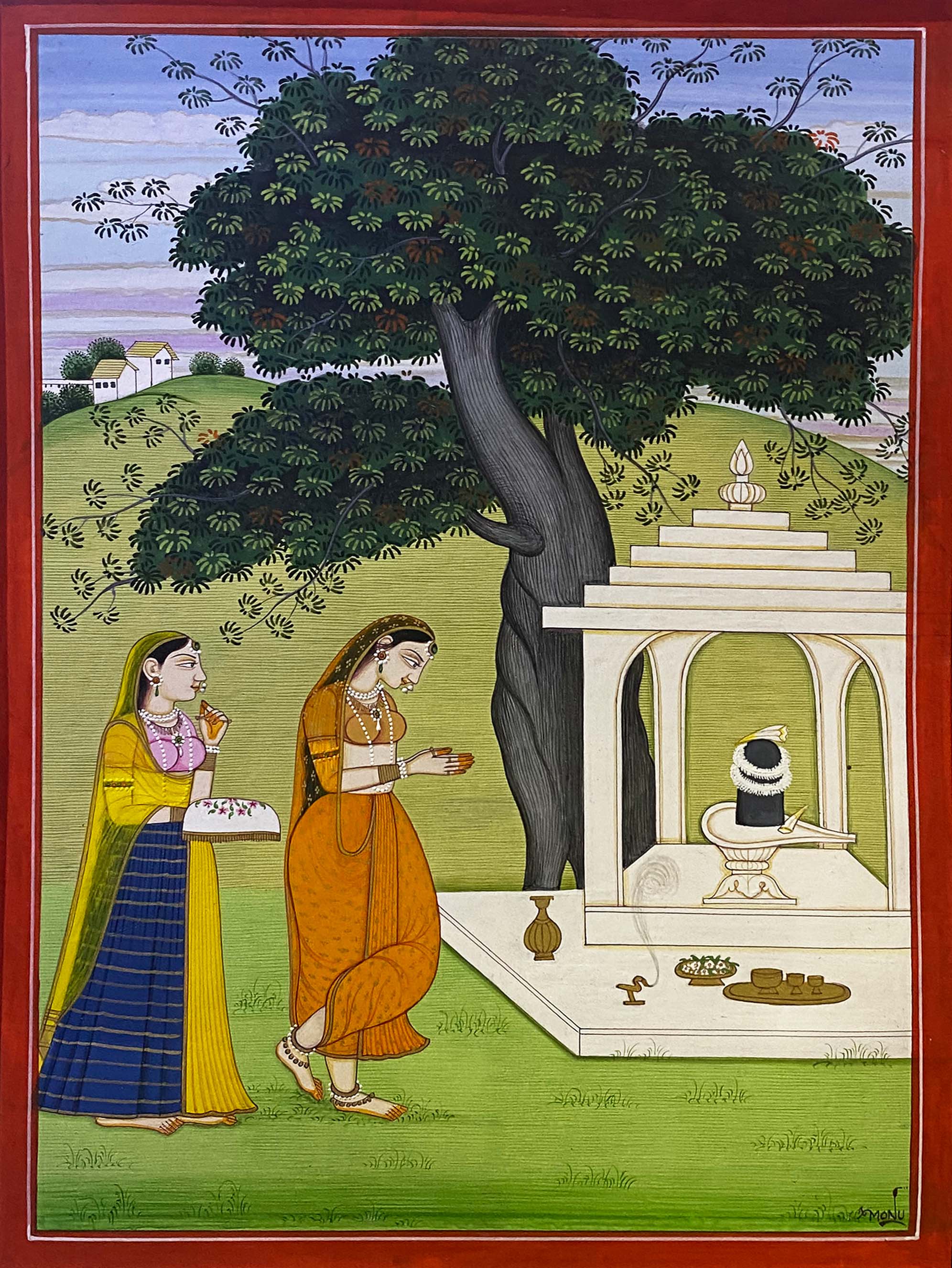 Handmade Kangra Miniature Painting 