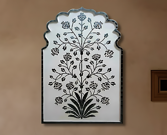 Handmade Tree of Life Thikri Glass Artwork | Handcrafted Masterpiece for Wall Decor by Happy Kumawat