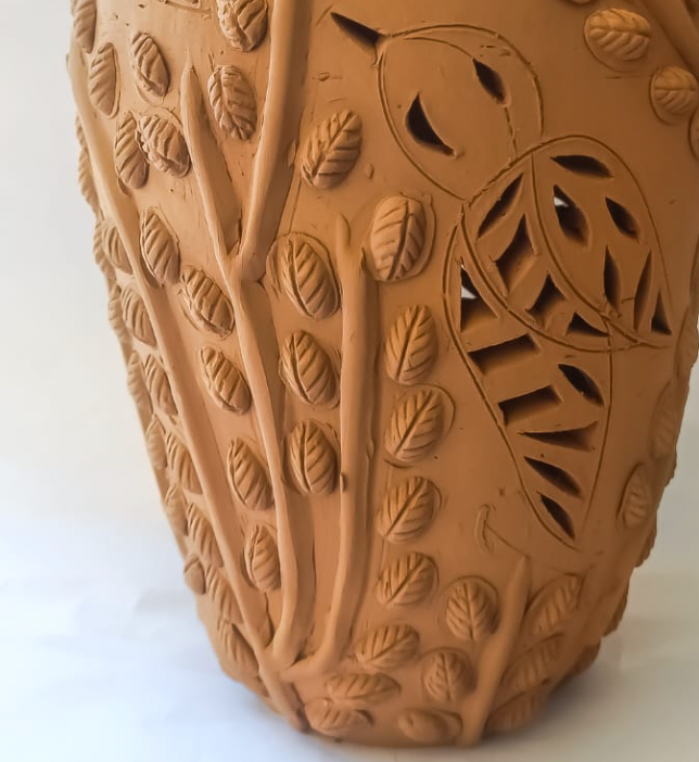 Handcrafted Vase in Terracotta | Home Decor | Molela Terracotta