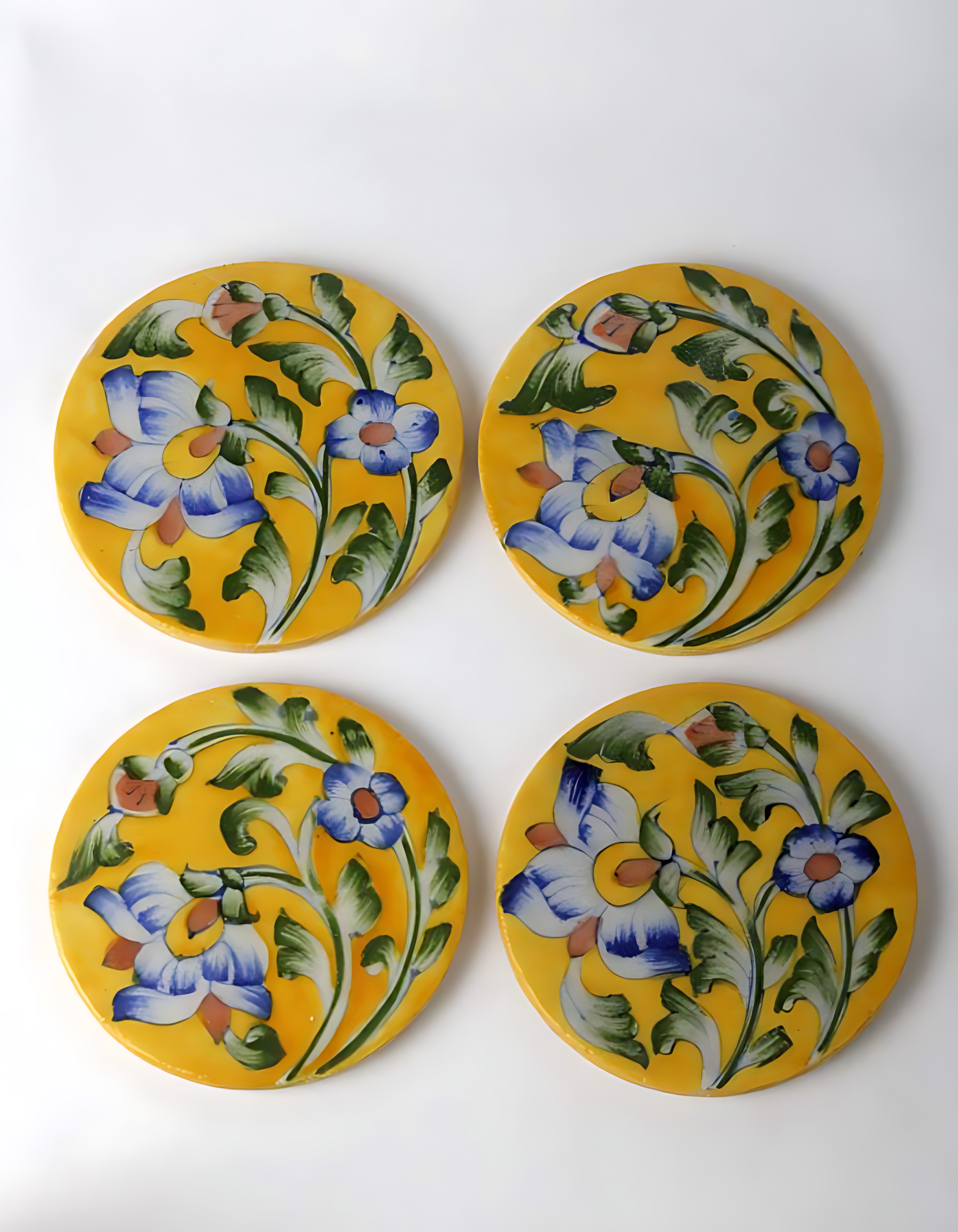 Floral Coasters Set of 4 Pcs