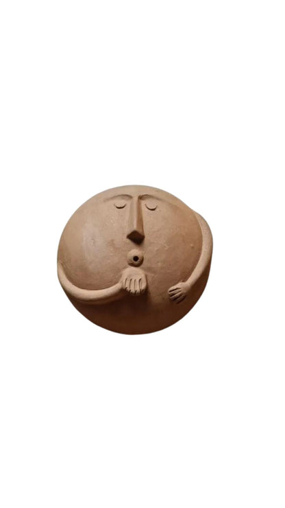 Handcrafted Decorative Clay Mask | Terracotta Wall Accent Decor