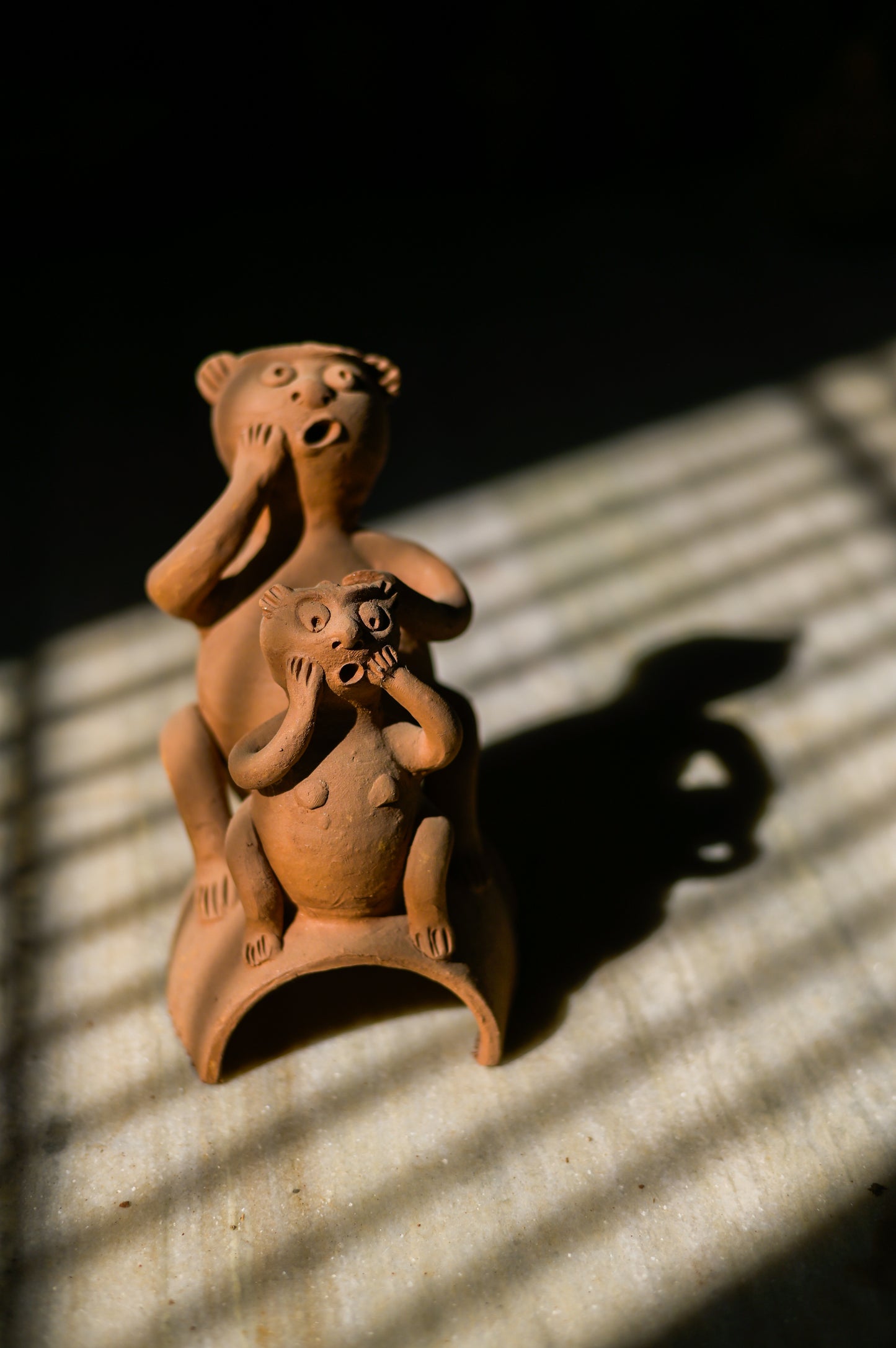 Handcrafted Molela Terracotta Art | Monkey Clay Sculptures